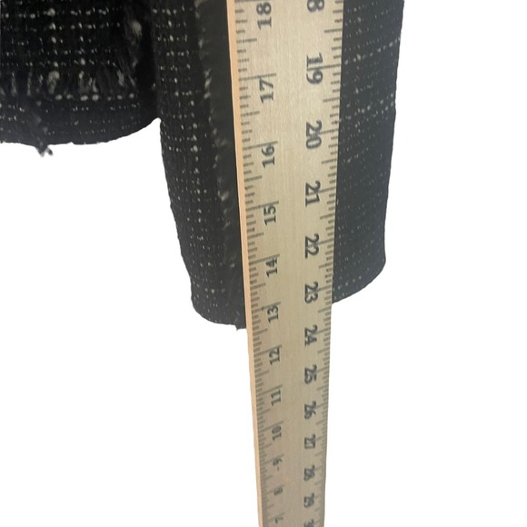 Ann Taylor Women's Size 0 XS Black Tweed Wool Blend Blazer Jacket - Picture 8 of 10